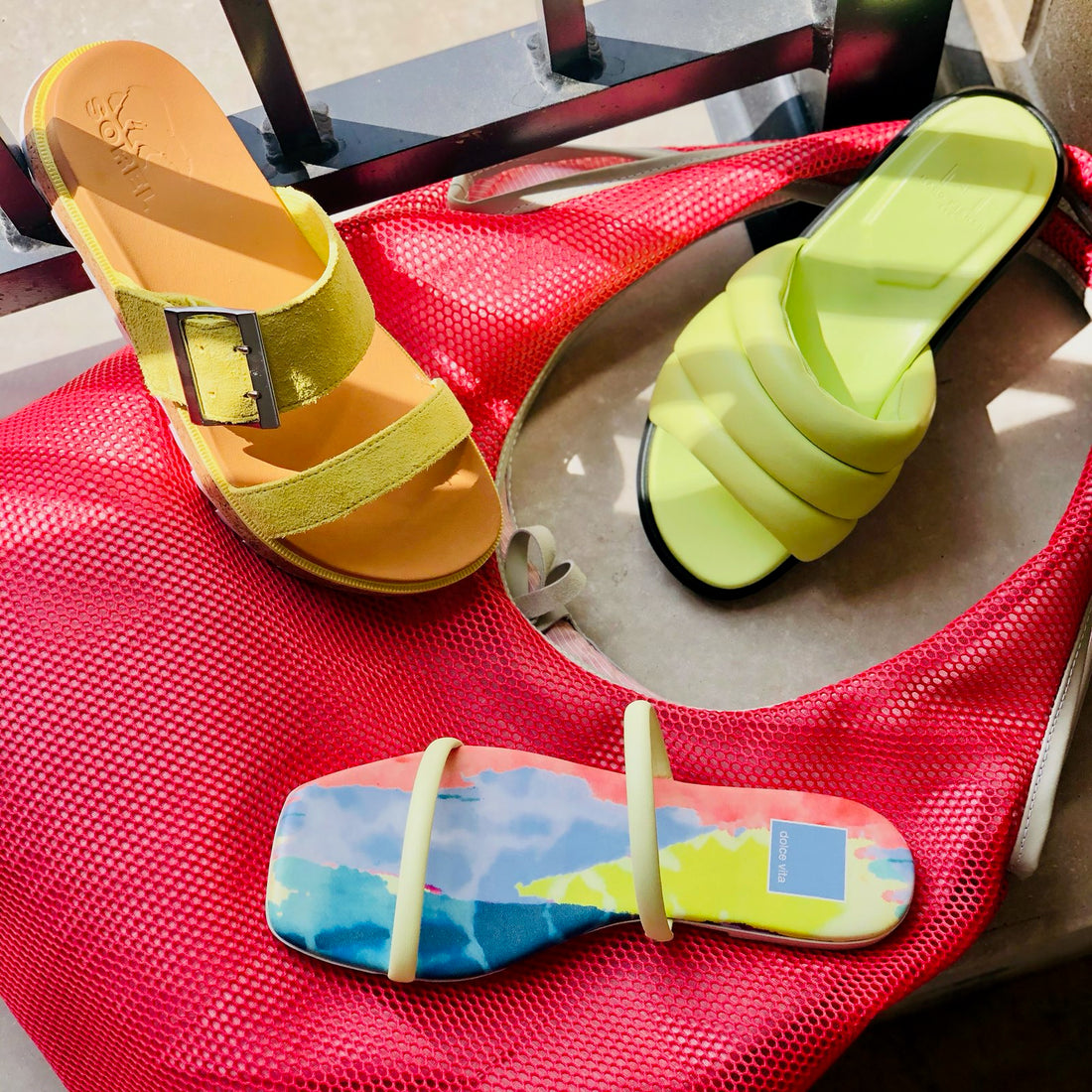 Sandals and Totes for your Beach Vacation, plum-bottom