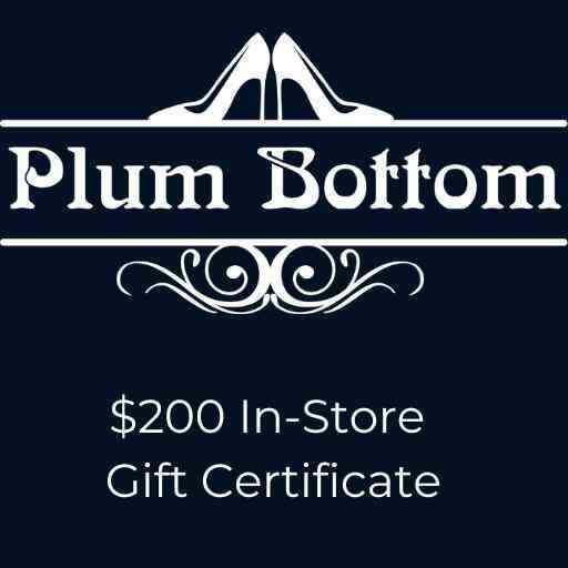 0 IN STORE USE ONLY Gift Card, Gift Card, Plum Bottom, Plum Bottom