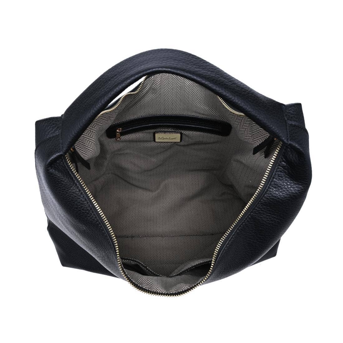 [Moda Luxe - Lori Hobo: Black], [Handbag], [Moda Luxe], [Plum Bottom].