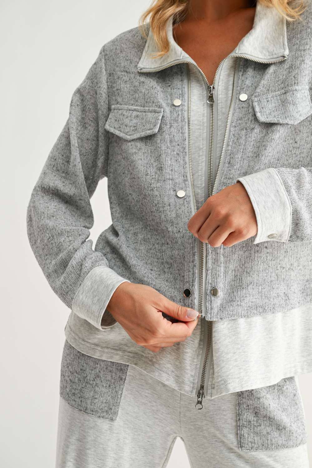 JOH APPAREL Jacob Jacket Heather Grey
