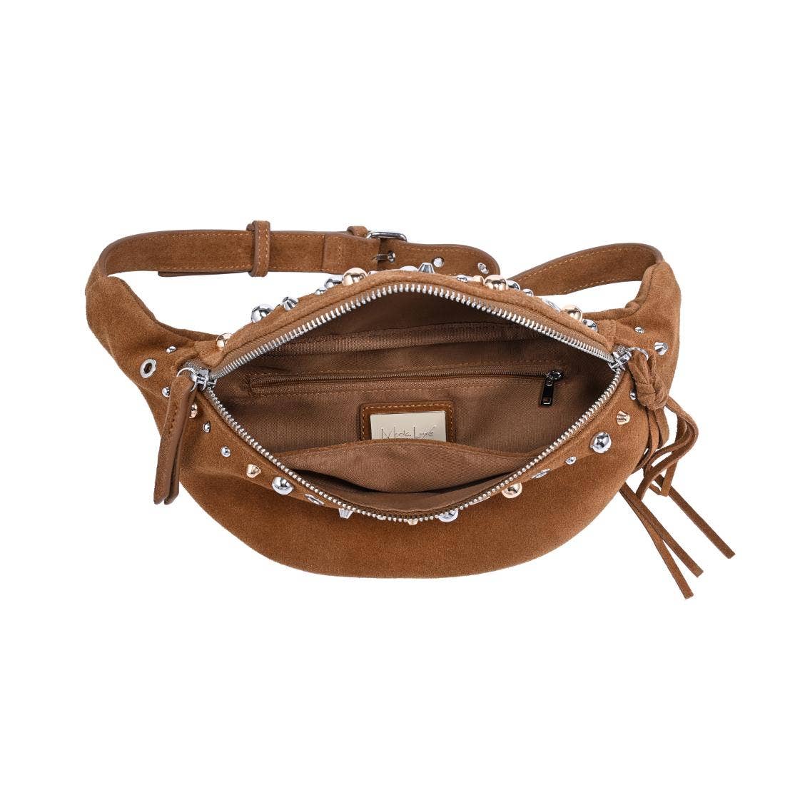 [Moda Luxe - Star Belt Bag: Cognac], [], [Moda Luxe], [Plum Bottom].