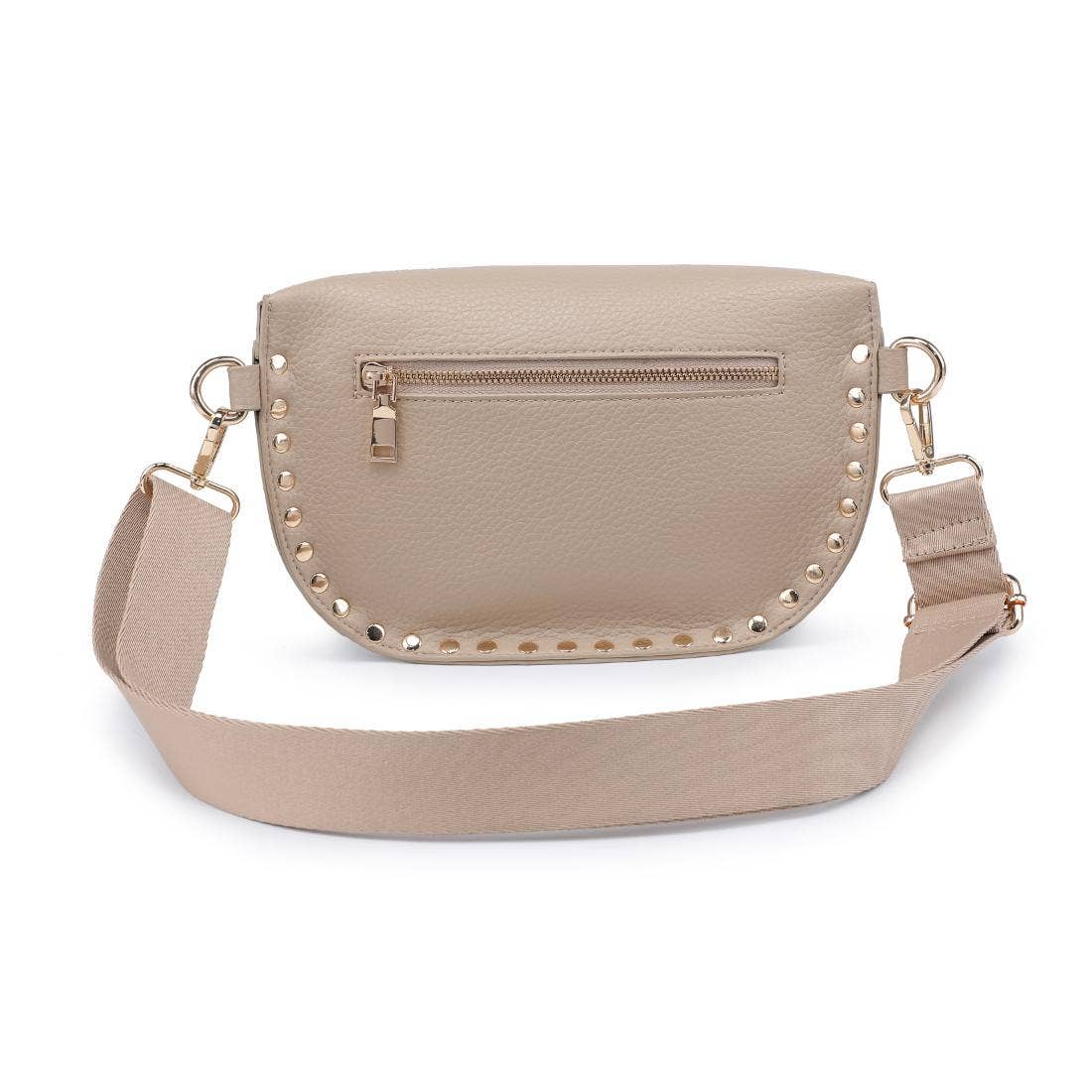 [Moda Luxe - Gizelle Belt Bag: Black], [Handbags], [Moda Luxe], [Plum Bottom].