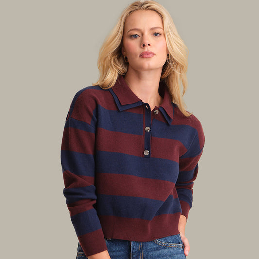 525 - LENNON Rugby Striped Pullover