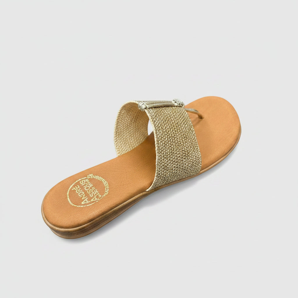 ANDRE ASSOUS Nice Sandal Platino