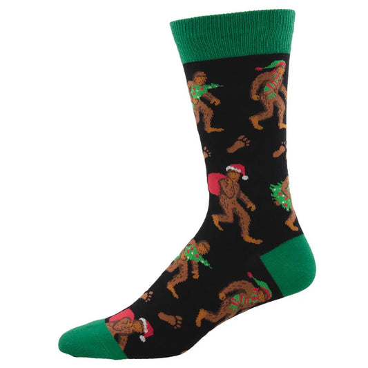 [SOCKSMITH Big Foot Christmas socks], [SOCKS], [SOCKSMITH], [Plum Bottom].