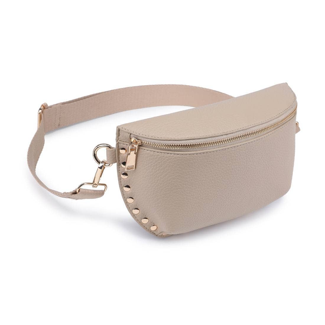 [Moda Luxe - Gizelle Belt Bag: Black], [Handbags], [Moda Luxe], [Plum Bottom].