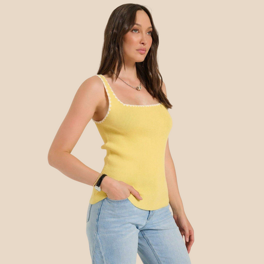 Seventy Eight and Sunny (SEAS)-Shoreline Whip Stitch Tank, CLOTHING, Seventy Eight and Sunny (SEAS), Plum Bottom