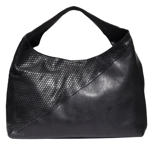 [LATICO- Lindsey Laser 3268 Leather Tote Bag], [HANDBAGS], [Latico Leather], [Plum Bottom].