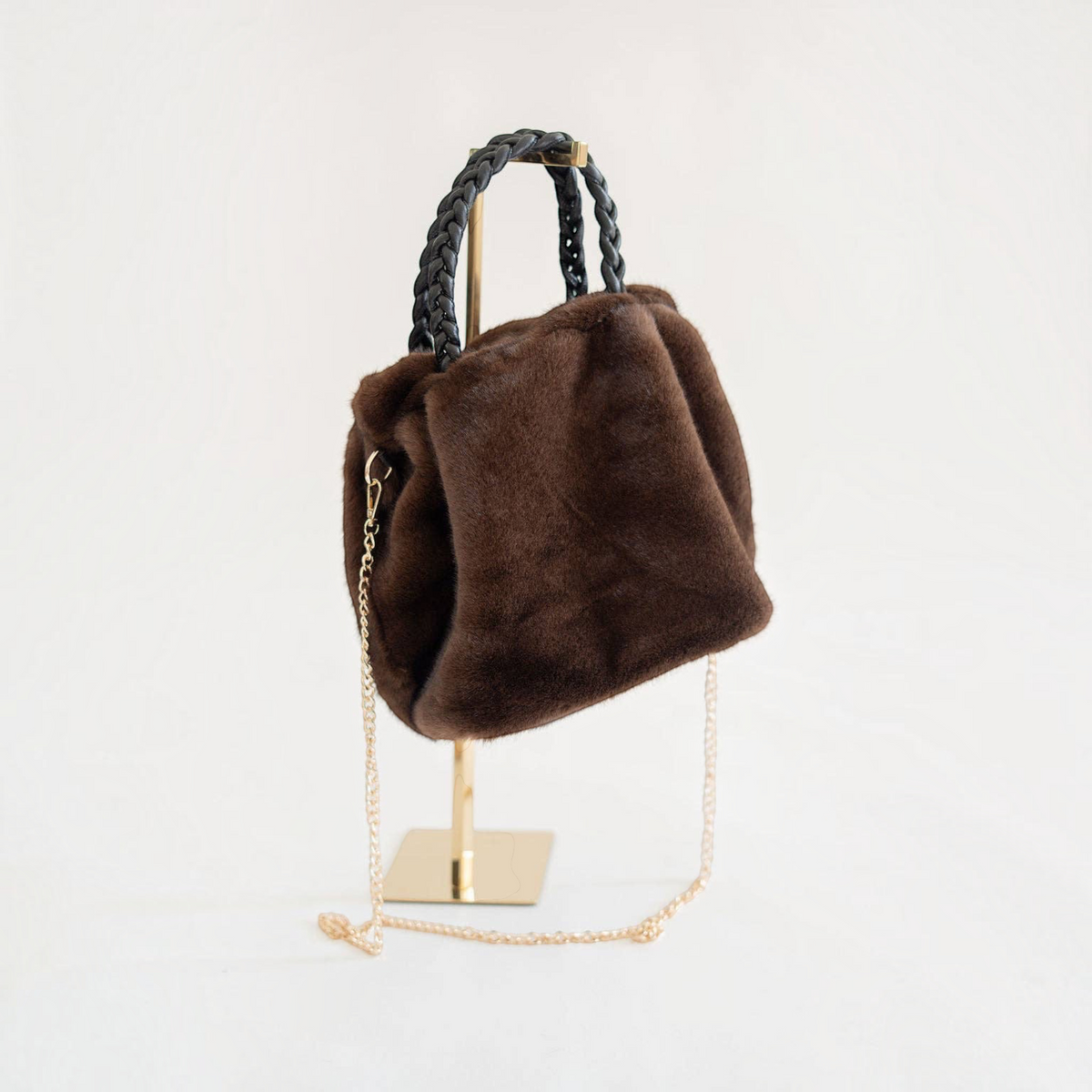 [Lisi Lerch - Heather Faux Fur Handbag- WS], [Handbags], [Lisi Lerch], [Plum Bottom].