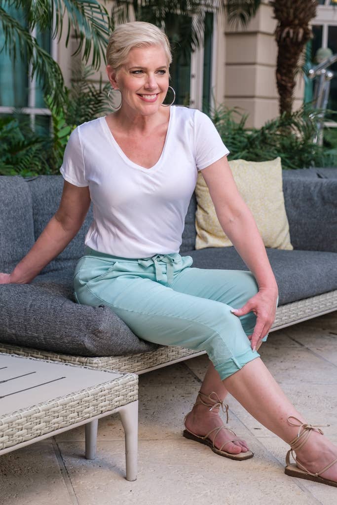 [TINA Stephens Italy/Tees By Tina - Diana Walking Capri / Clamdigger (PS107): 303 Army], [CLOTHING], [TINA Stephens Italy/Tees By Tina], [Plum Bottom].