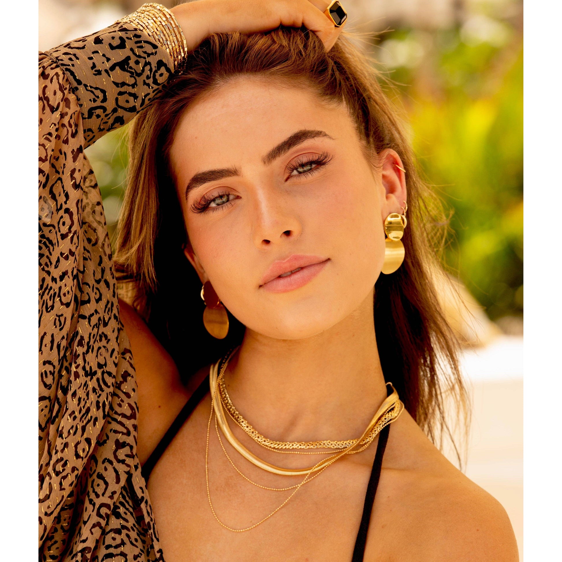 Sahira Jewelry Design - Dex Chain 18” Brazilian Gold-Filled Link & Chain Necklace: 18", Necklaces, Sahira Jewelry Design, Plum Bottom