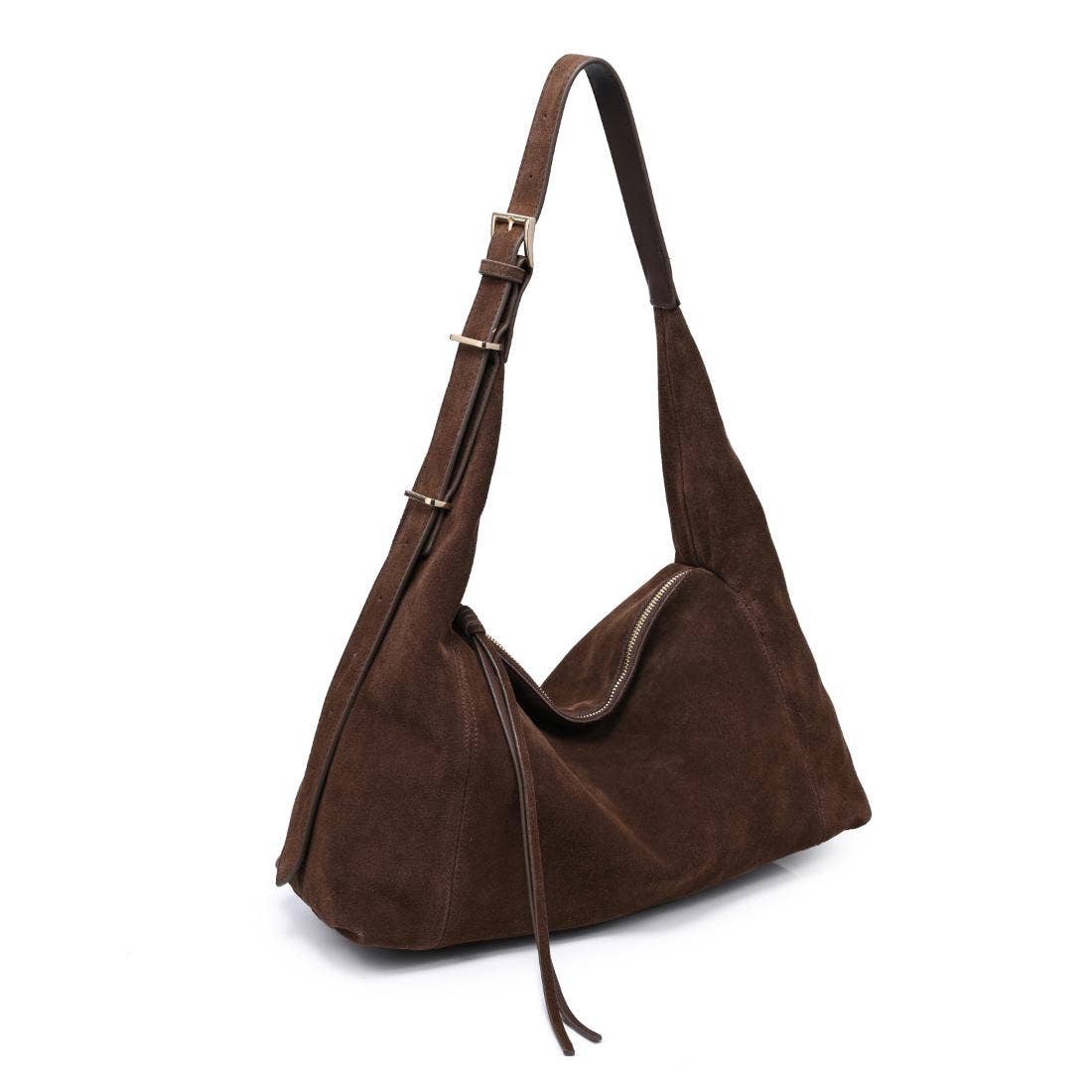 [Moda Luxe - Kelsea Satchel: Caramel], [Handbags], [Moda Luxe], [Plum Bottom].