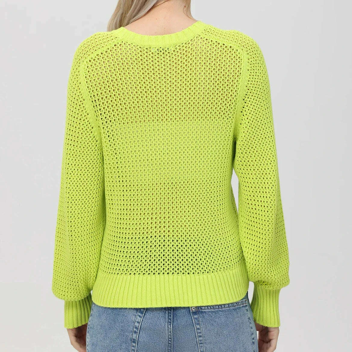 525 - Margot Crewneck Sweater - Wild Lime, Sweaters, 525, Plum Bottom