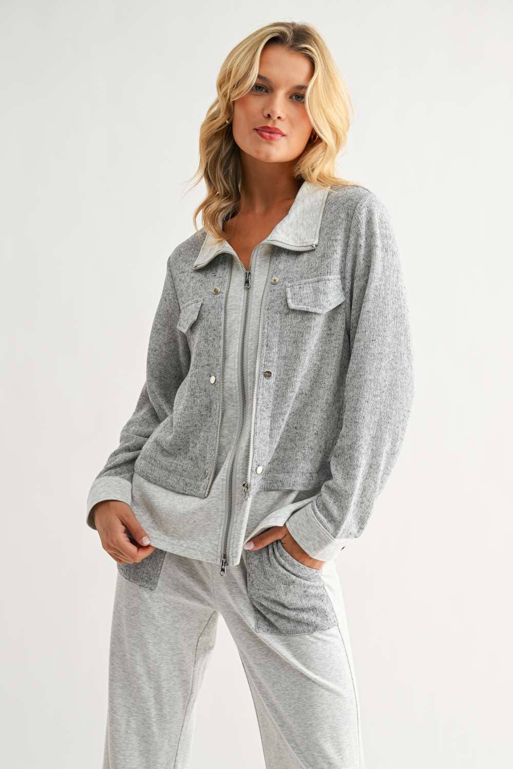 JOH APPAREL Jacob Jacket Heather Grey