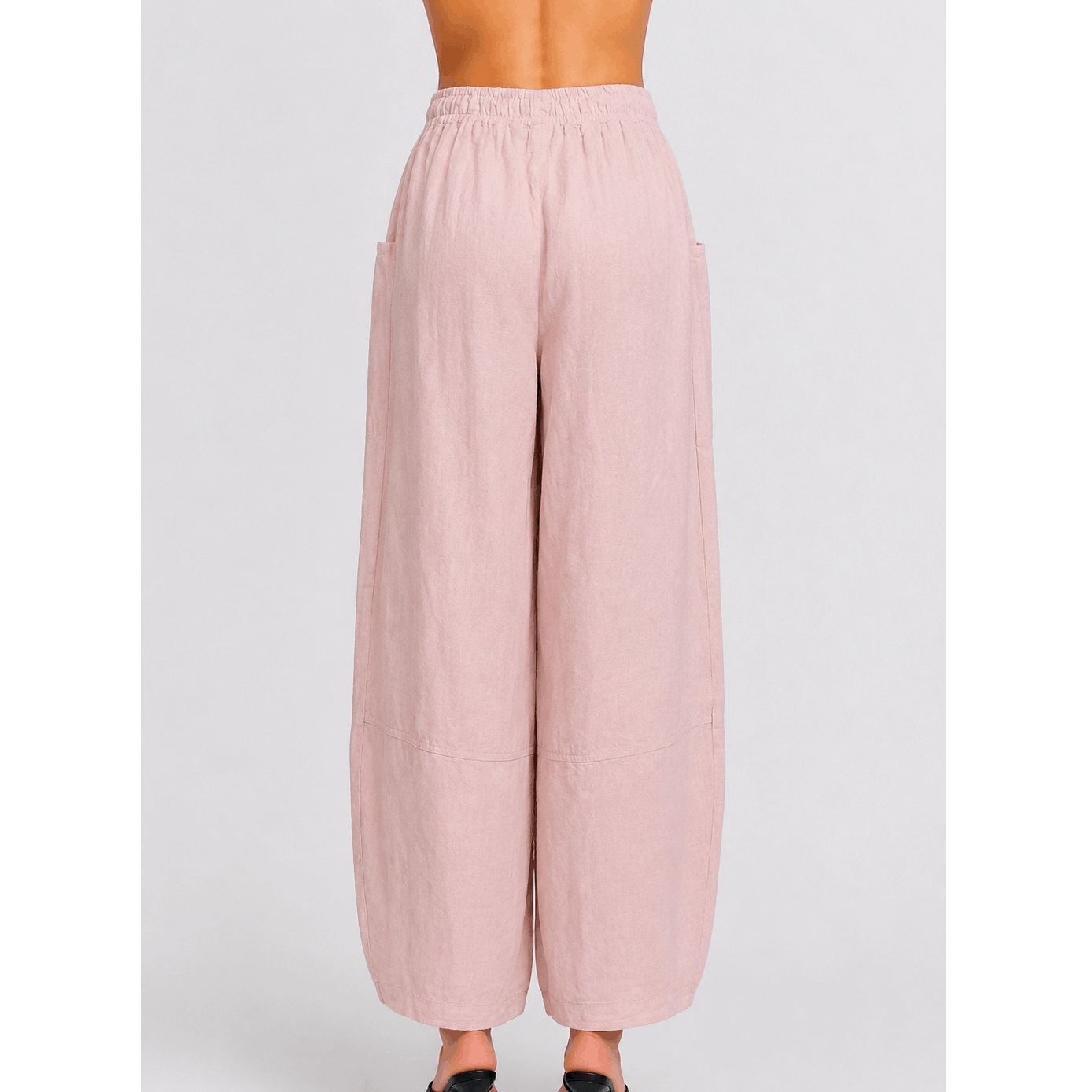 [TINA Stephens Italy/Tees By Tina - Maritza Linen Balloon Pant (PL912): 681 Blush / One Size], [CLOTHING], [TINA Stephens Italy/Tees By Tina], [Plum Bottom].