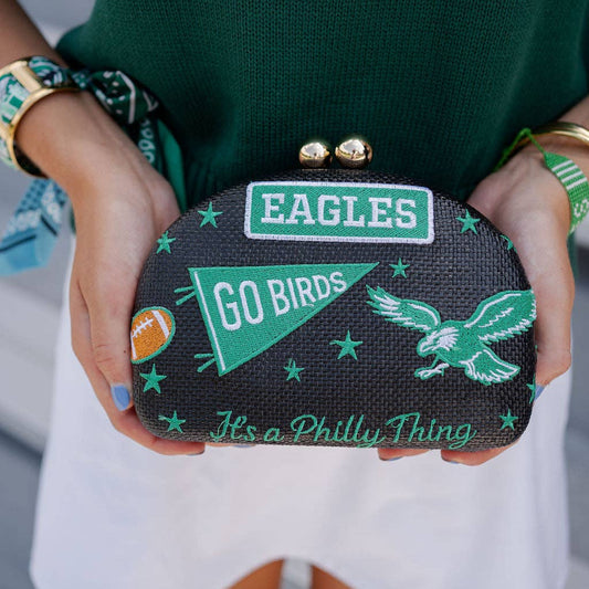 [Lisi Lerch - GO BIRDS-  Embroidered Clutch - WS], [], [Lisi Lerch], [Plum Bottom].
