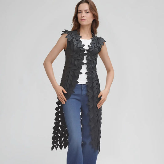 Ellyndale - Long Leaf Vest - Black
