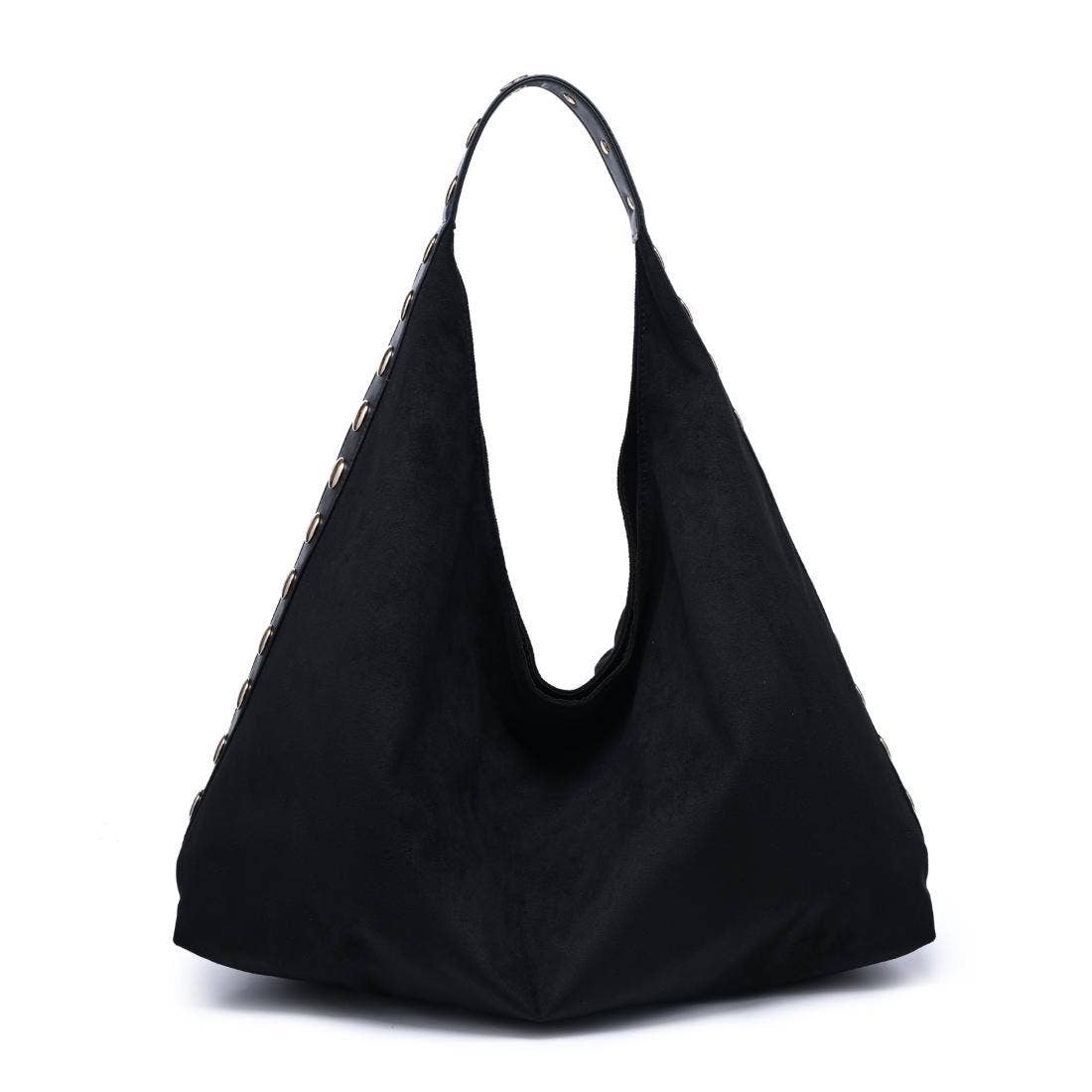 [Moda Luxe - Kassi Hobo: Black], [Handbags], [Moda Luxe], [Plum Bottom].