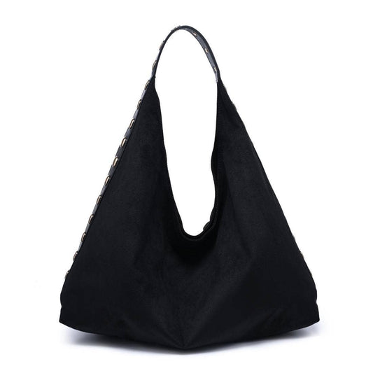[Moda Luxe - Kassi Hobo: Black], [Handbags], [Moda Luxe], [Plum Bottom].