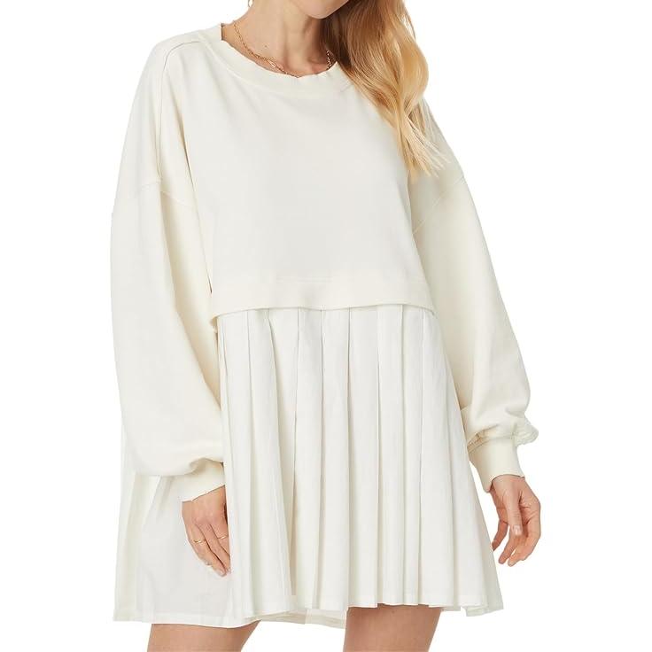 FREE PEOPLE - Eleanor Sweatshirt - White/White