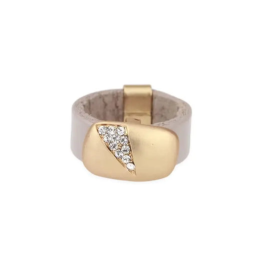 Saachi - Sliced Crystal RING