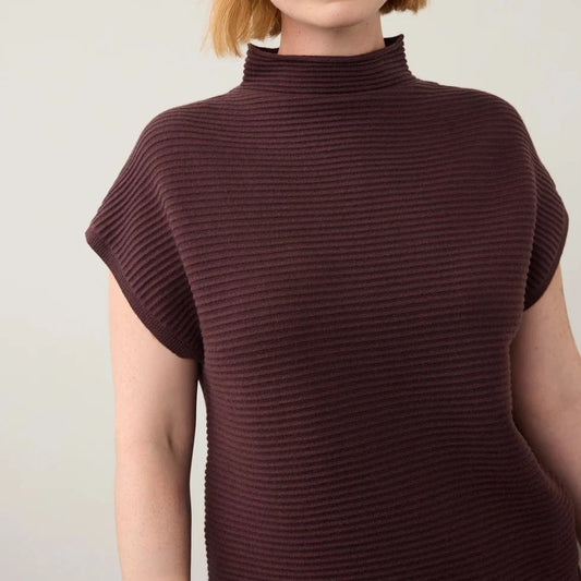 FDJ Ottoman Cap Sleeve Sweater