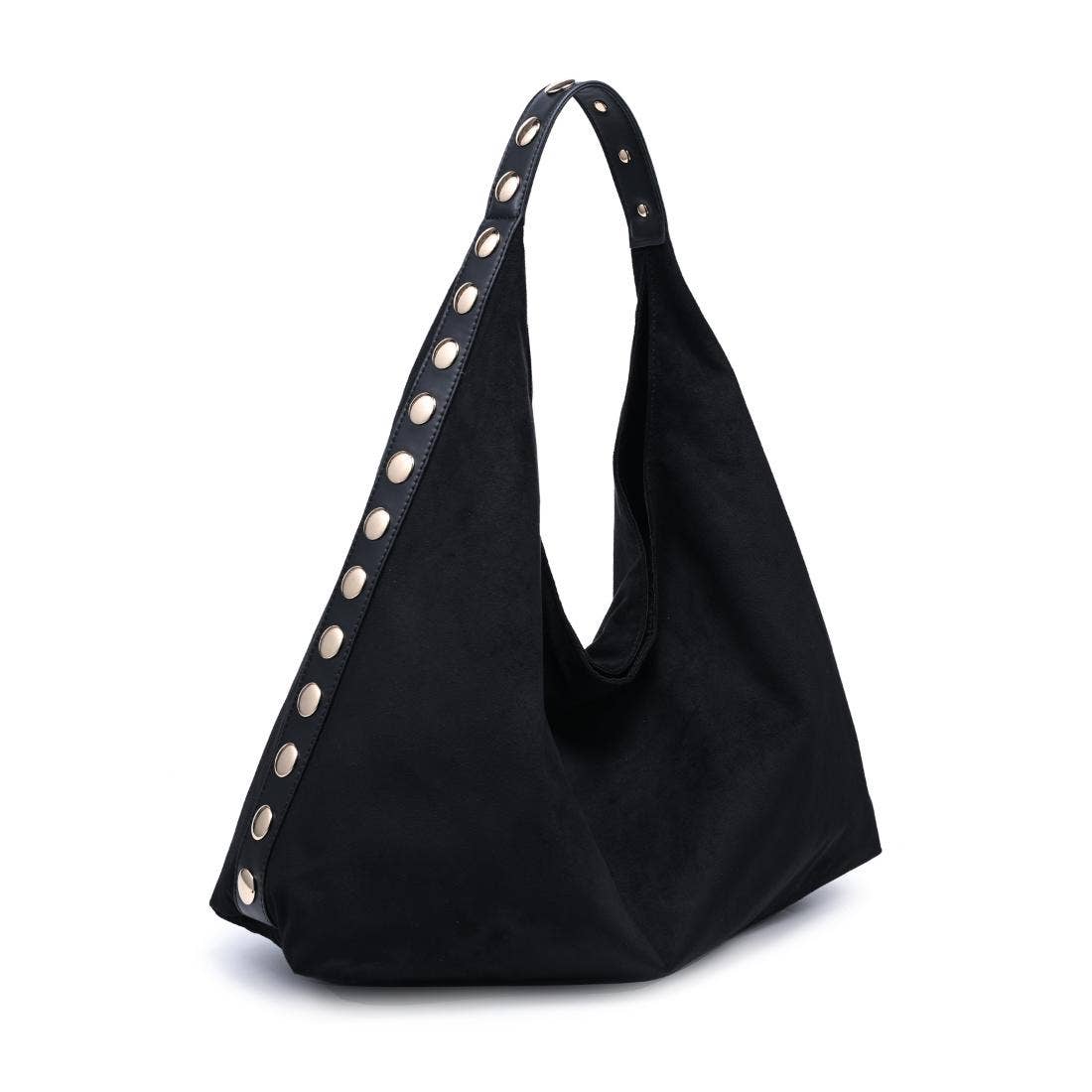 [Moda Luxe - Kassi Hobo: Black], [Handbags], [Moda Luxe], [Plum Bottom].