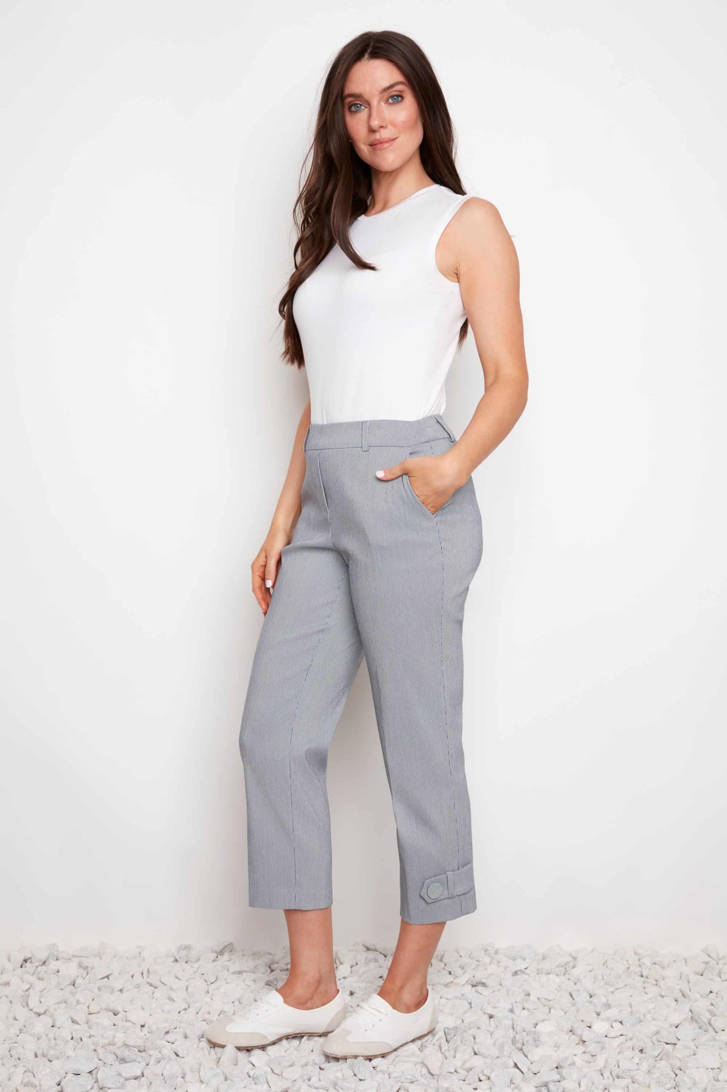 UP! 68834 - Pinstripe Button Pants