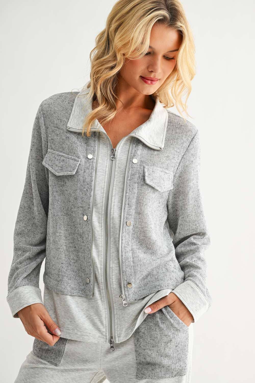 JOH APPAREL Jacob Jacket Heather Grey