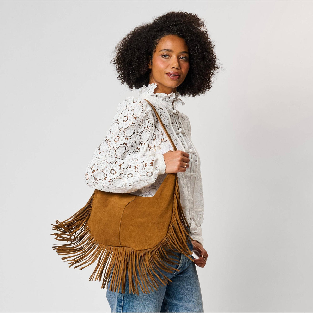 [Moda Luxe - Reba Hobo: Caramel], [Handbag], [Moda Luxe], [Plum Bottom].