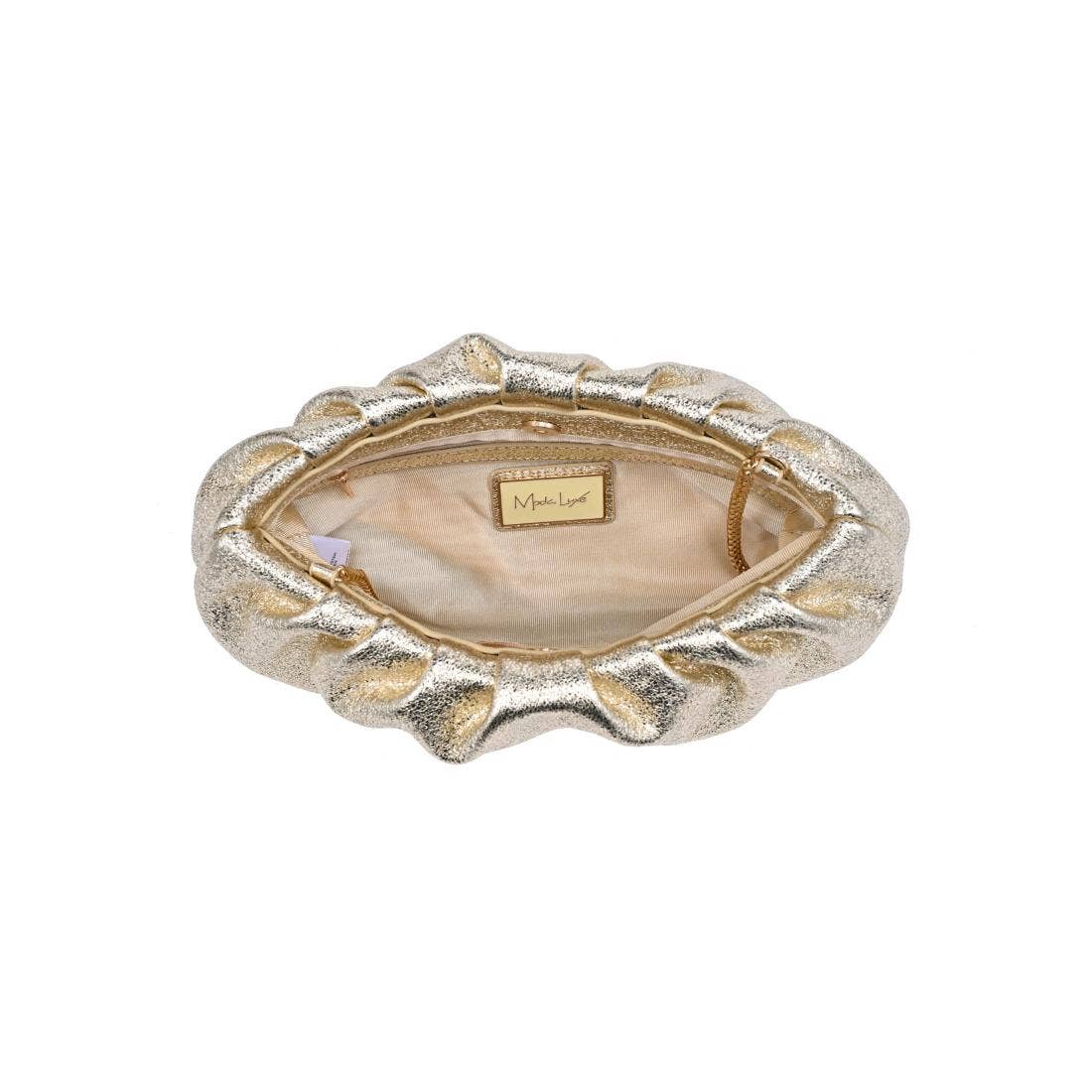 [Moda Luxe - Fancy Clutch: Gold], [], [Moda Luxe], [Plum Bottom].