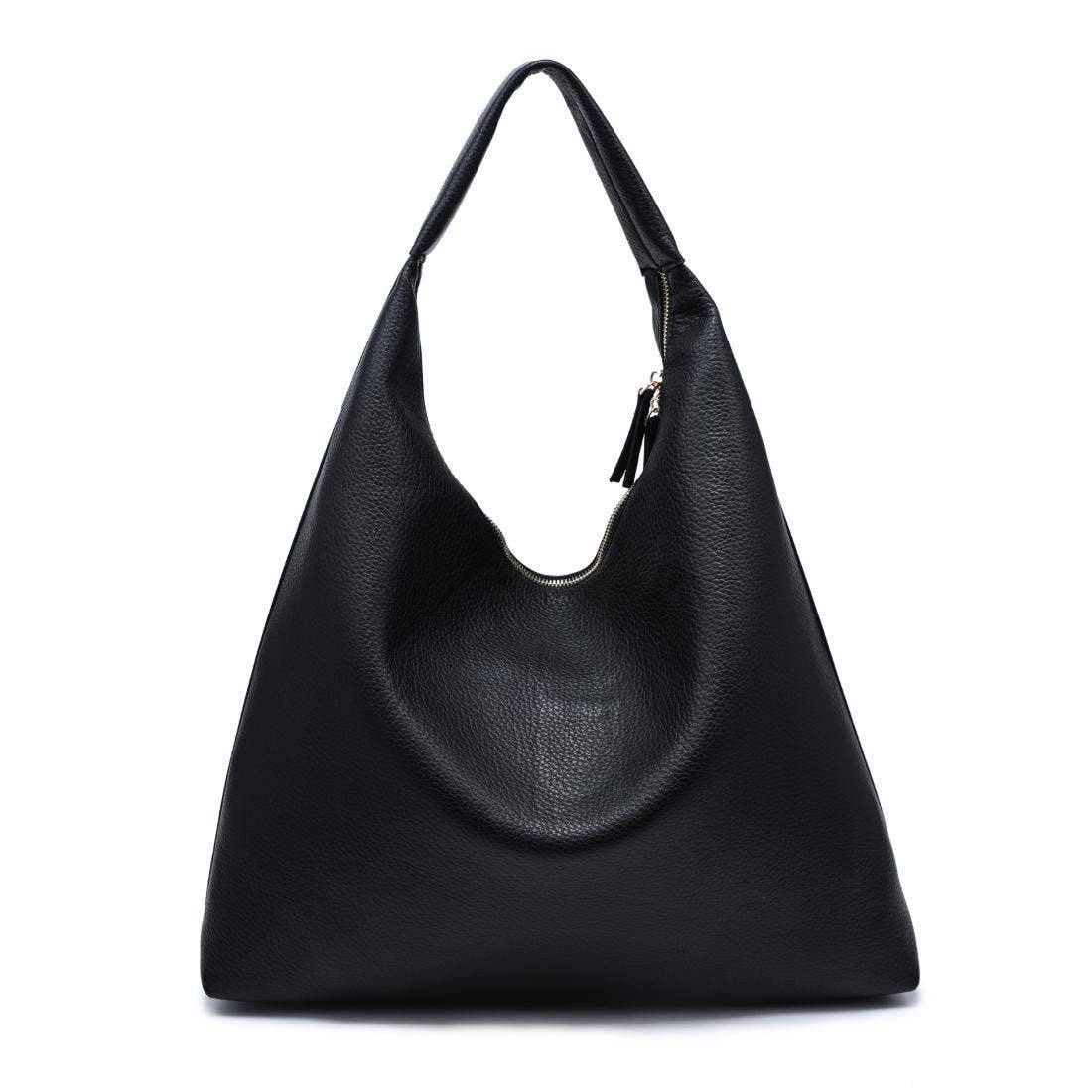 [Moda Luxe - Lori Hobo: Black], [Handbag], [Moda Luxe], [Plum Bottom].