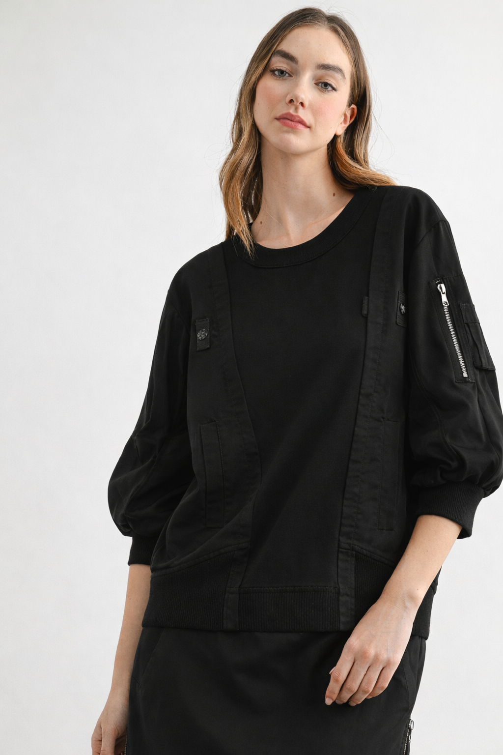 JOH APPAREL Cassie Top Black