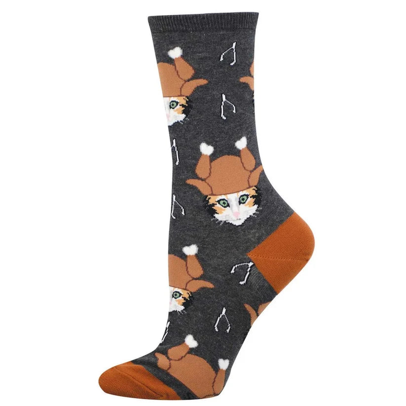SOCKSMITH Thanksgiving Cat socks