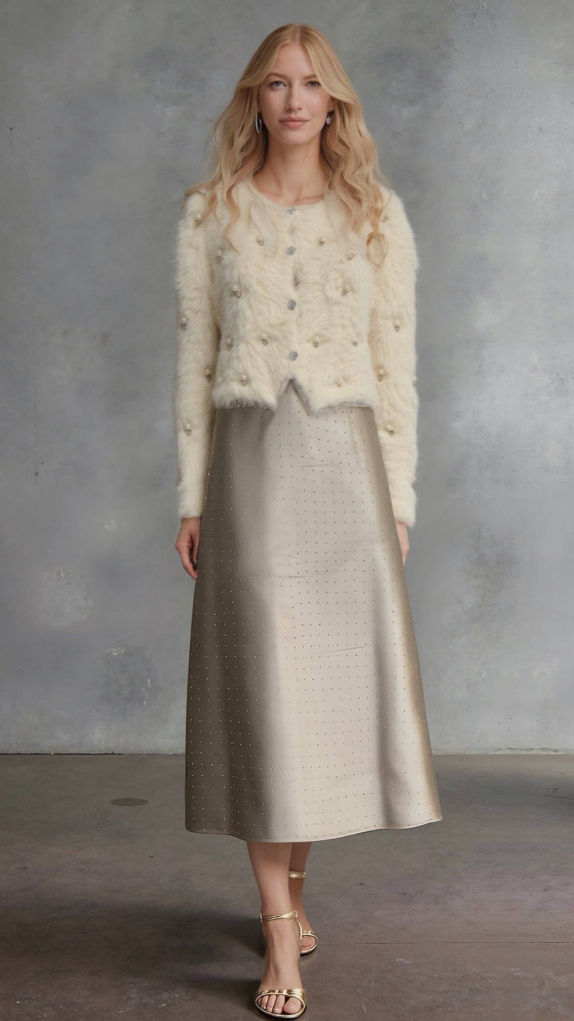 [Ellyndale - Fluffy Diamonds&Pearls Bolero - Oatmeal: Oatmeal / O/S], [Jacket], [Ellyndale], [Plum Bottom].