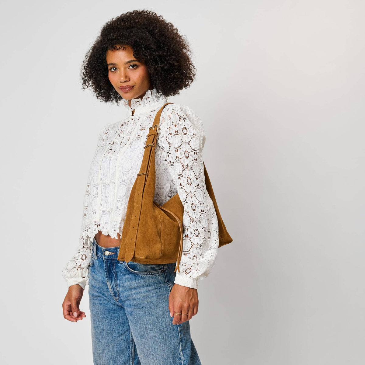[Moda Luxe - Kelsea Satchel: Caramel], [Handbags], [Moda Luxe], [Plum Bottom].