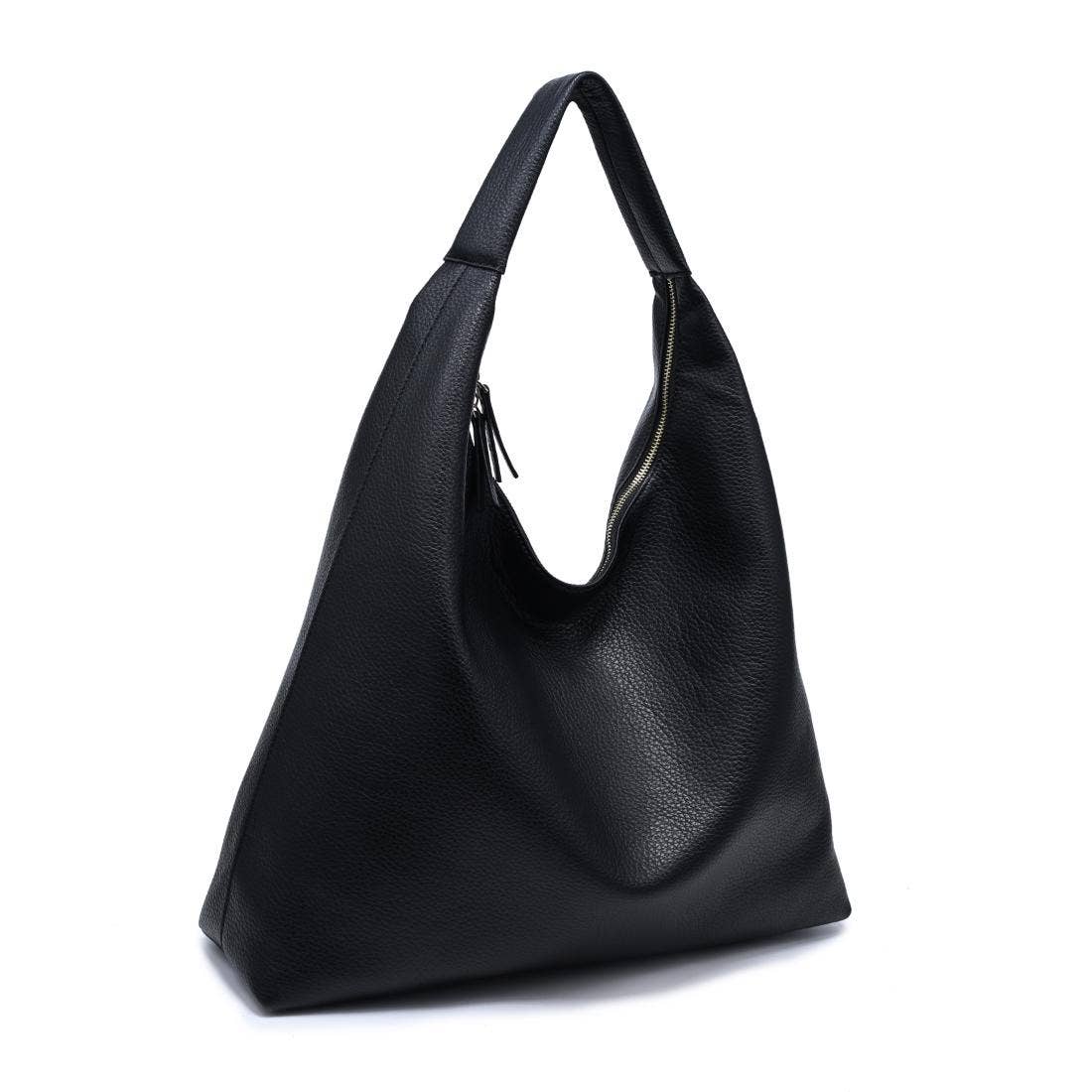 [Moda Luxe - Lori Hobo: Black], [Handbag], [Moda Luxe], [Plum Bottom].