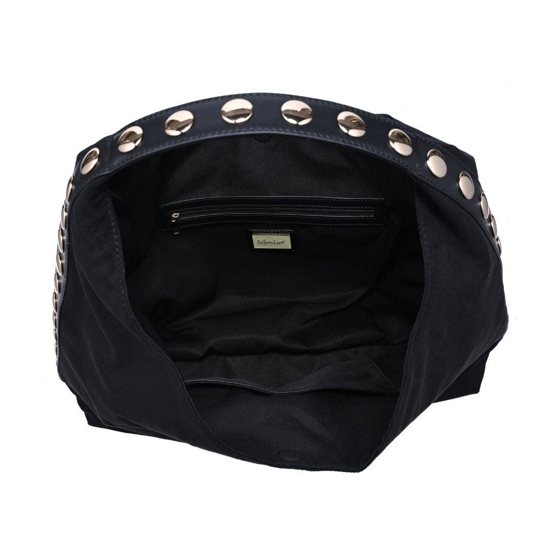 [Moda Luxe - Kassi Hobo: Black], [Handbags], [Moda Luxe], [Plum Bottom].