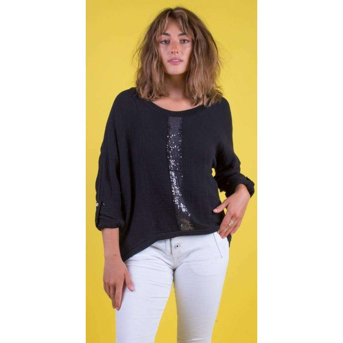 gigi-moda---gauze-top-with-sequin-detail-blackclothinggigi-modaplum-bottom-35925295