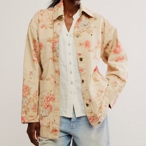 FREE PEOPLE - Avery Denim Jacket - Floral