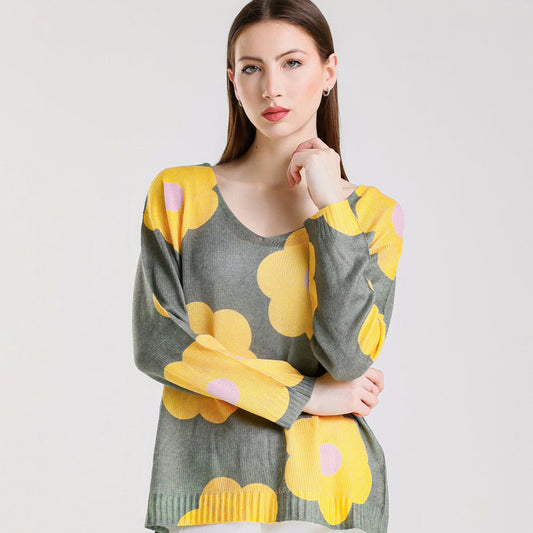Tina Stephens- Daisy Light Sweater