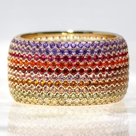 [NATIVE GEM Billionaire Ring Ember], [JEWELRY], [Native Gem], [Plum Bottom].