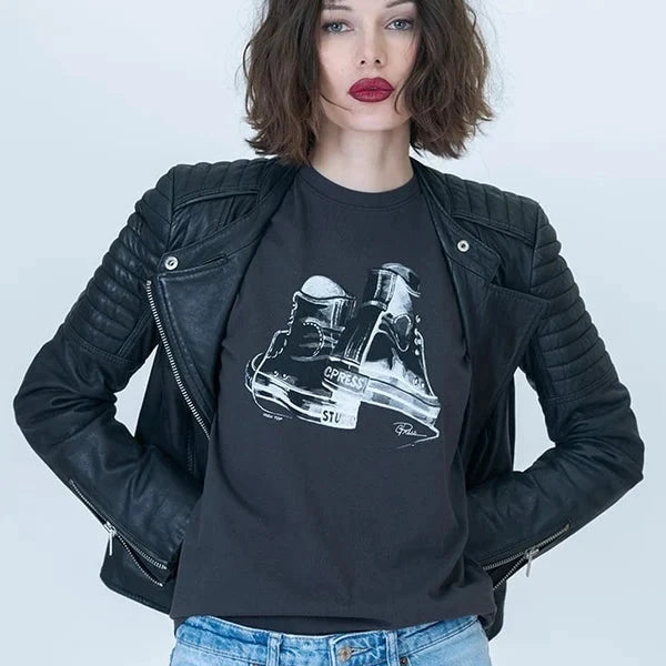 [CPRESS STUDIO High Top Mushie Tee], [CLOTHING], [CPRESS STUDIO], [Plum Bottom].