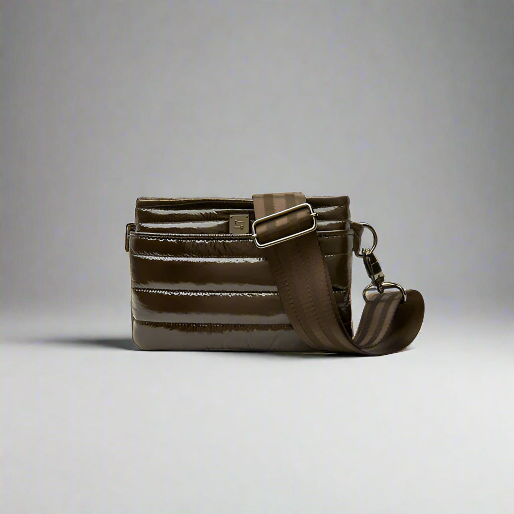 THINK ROYLN Bum Bag in Glossy Chocolate