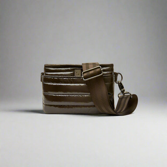 THINK ROYLN Bum Bag in Glossy Chocolate
