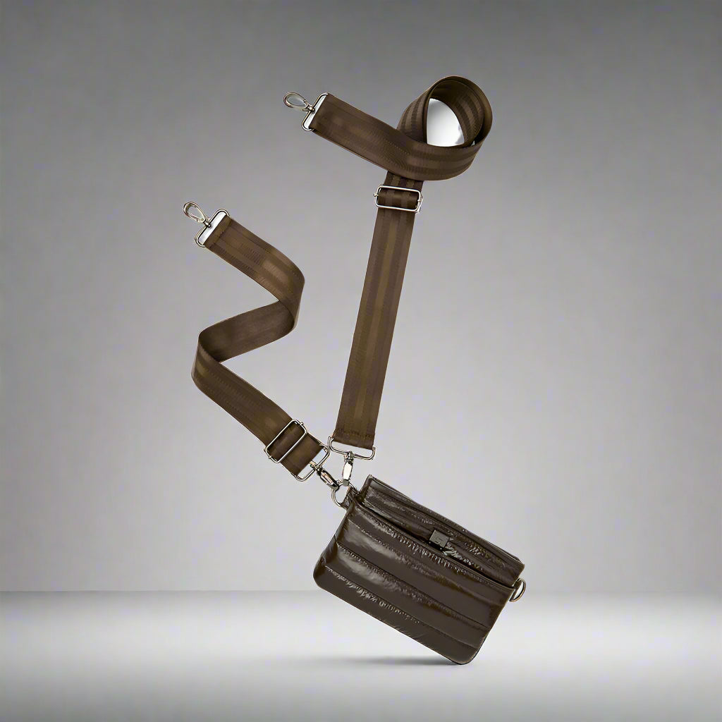 THINK ROYLN Bum Bag in Glossy Chocolate