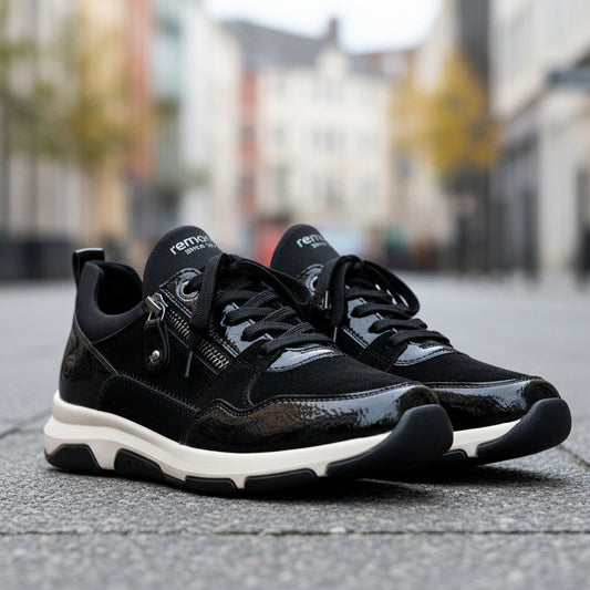 REMONTE D1S02 Sneaker in Black