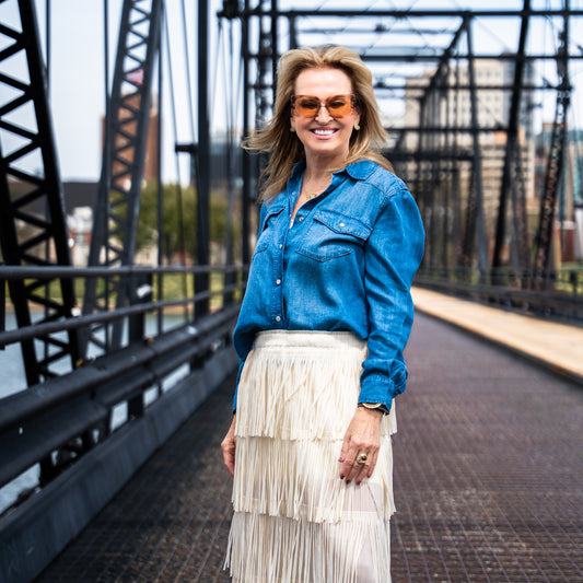 LOLA RIVER - Malena Chambray Shirt