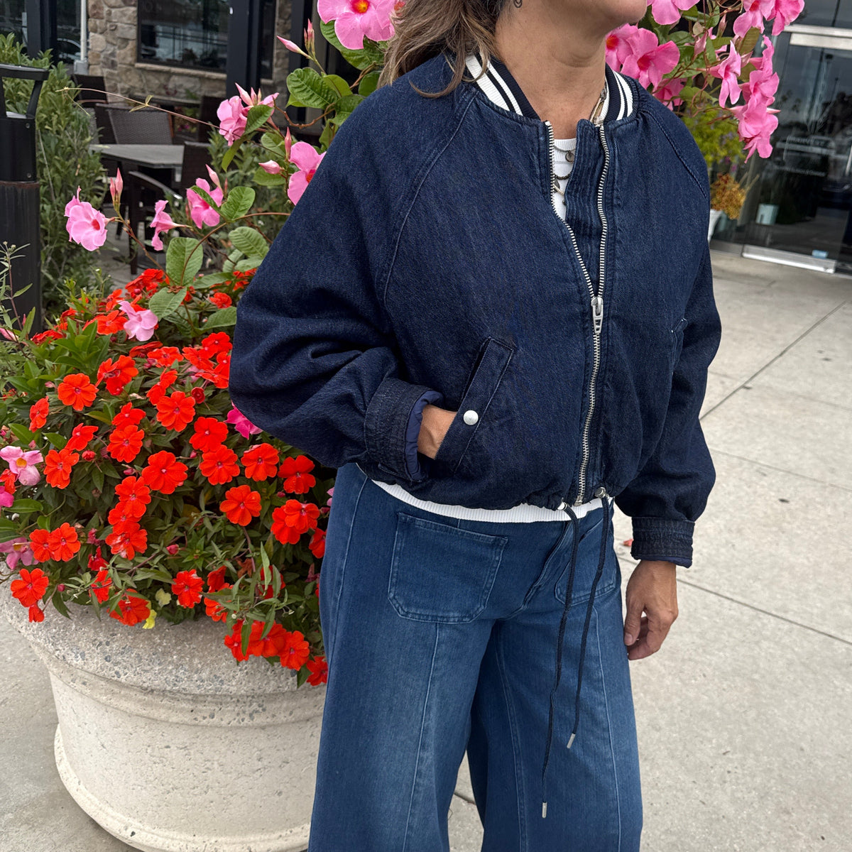 BLANK NYC Play Time Dark Indigo Jacket