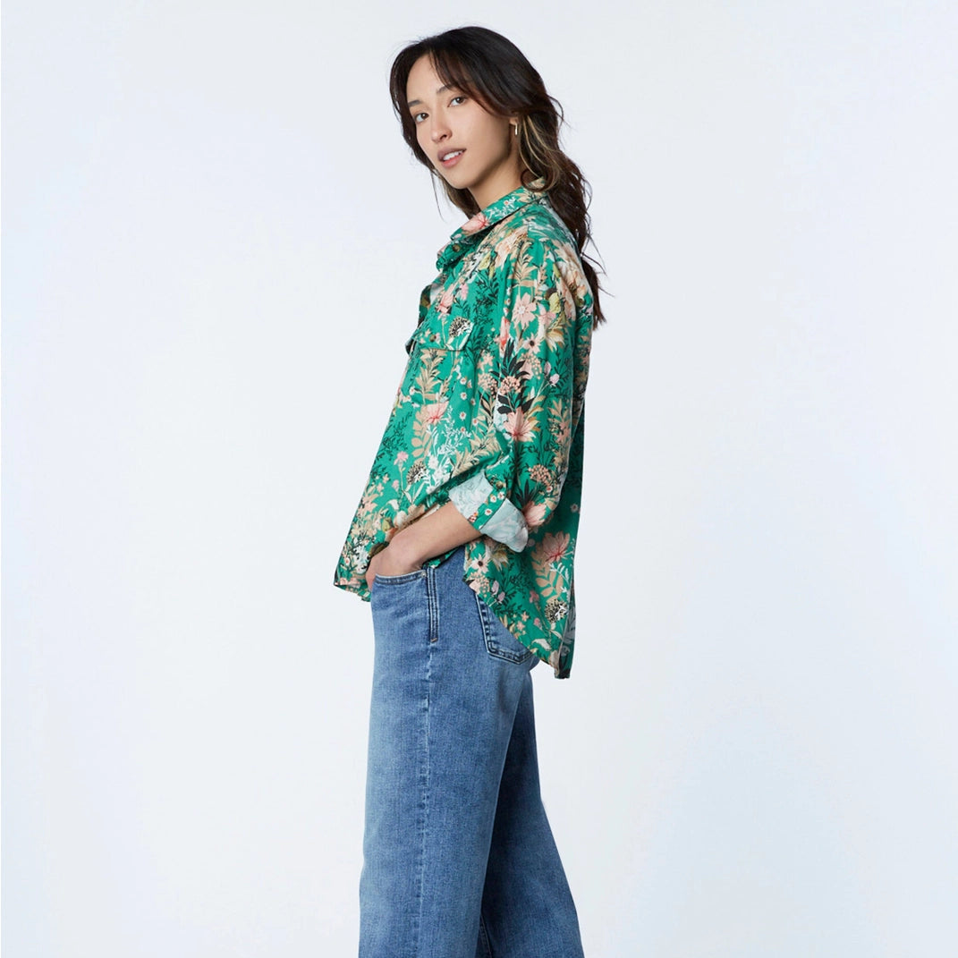 Billy T- Regal Floral Shirt - Green